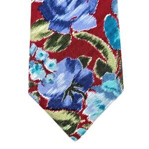 Vintage American Eagle Cotton Tie 90s Floral Bold Eclectic Retro Heritage